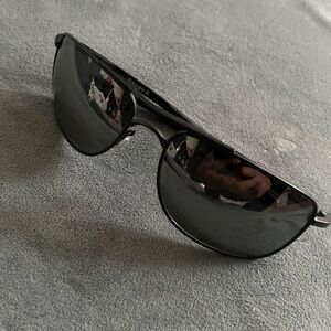 Oakley Gauge 8 Black Metal Frame Polarized Black Lens 
Great Condition